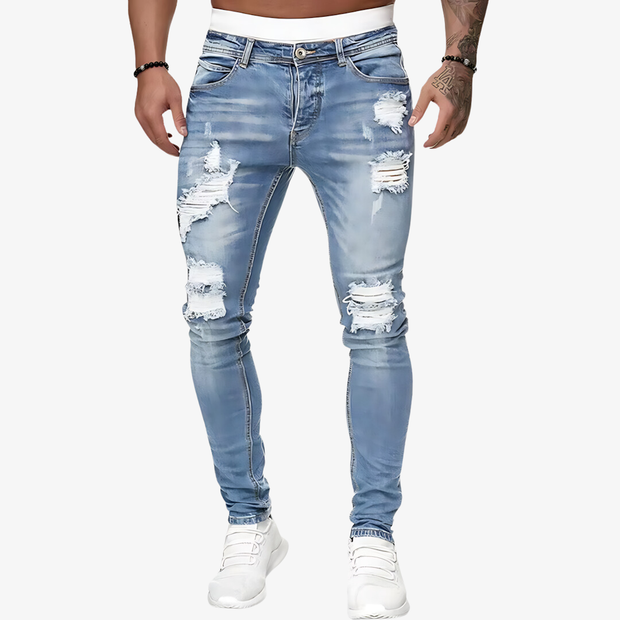 Marcus - Ripped Slim-Fit Denim