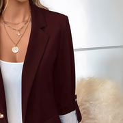 Beatrice – Elegant Button-Front Blazer