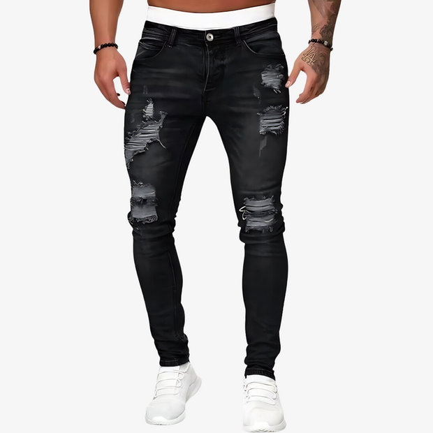 Marcus - Ripped Slim-Fit Denim