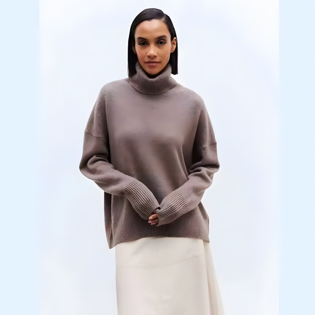 Milena - Oversized Cashmere Turtleneck Sweater