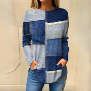 Alette - Vintage Color Block Sweater