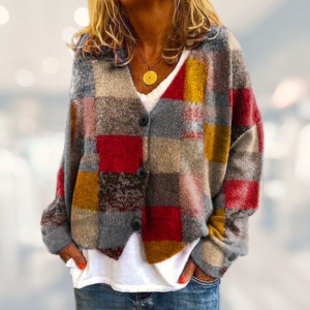 Jolanda - Comfortable Colourful Cardigan