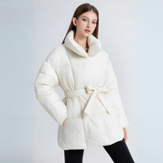 Ewa - Chic Winter Coat with Belt