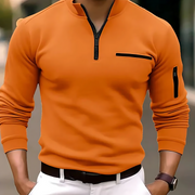 Luca - Sleek Long-Sleeve Polo Shirt