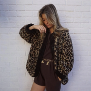 Jessie - Jacket with Leopard Print