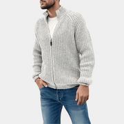 Ben - Classic Knitted Zip Sweater