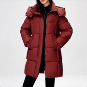 Caroline - Quilted Long Women's Coat