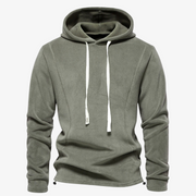 Daan - Trendy Fleece Hoodie with Drawstring