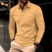 Joshua - Casual Long-Sleeve Polo Shirt