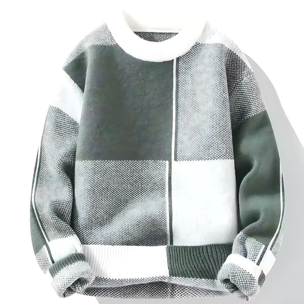 Tomas - Checked Knitted Sweater