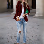 Sienna – Elegant Velvet Blazer