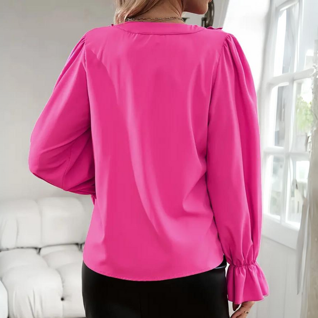 Theresia - Elegant Women's Ruffle Blouse