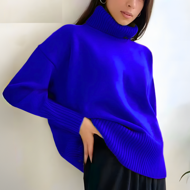 Milena - Oversized Cashmere Turtleneck Sweater