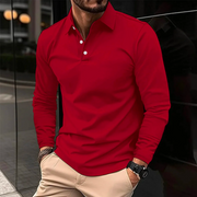 Joshua - Casual Long-Sleeve Polo Shirt