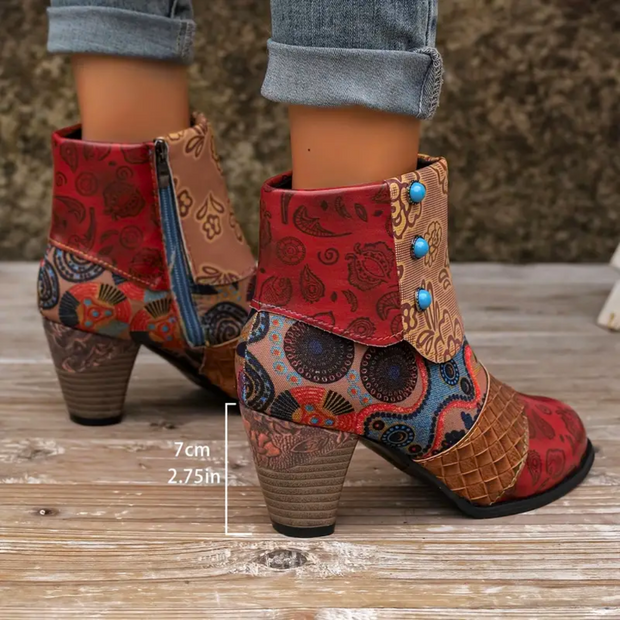 Suzanne - Elegant Retro Ankle Boots