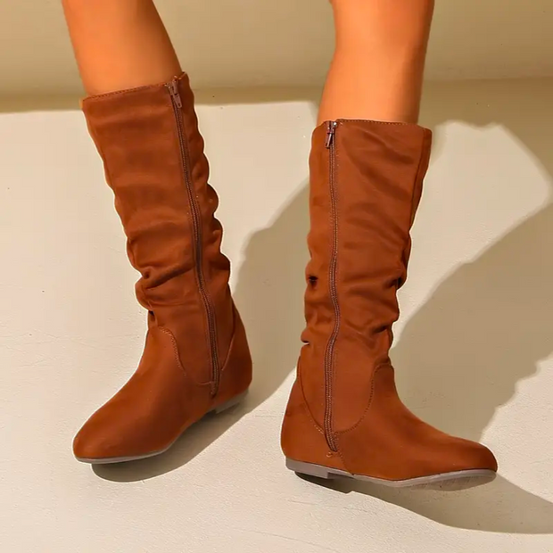 Nicole - Casual Suede Boots