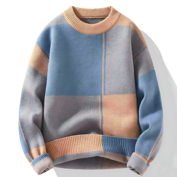 Tomas - Checked Knitted Sweater