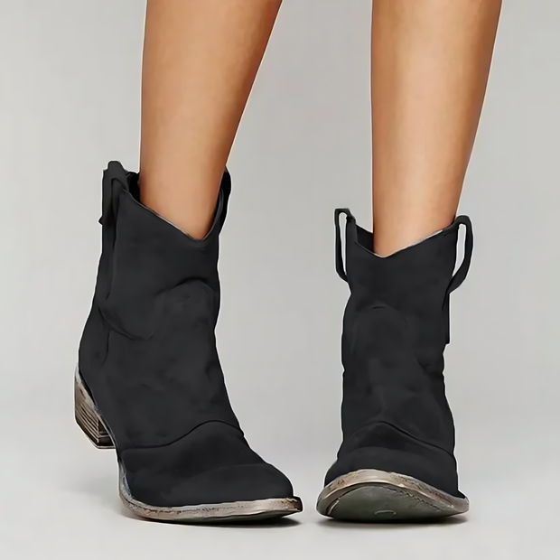 Yasmin – Vintage Cowboy Ankle Boots