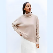 Milena - Oversized Cashmere Turtleneck Sweater