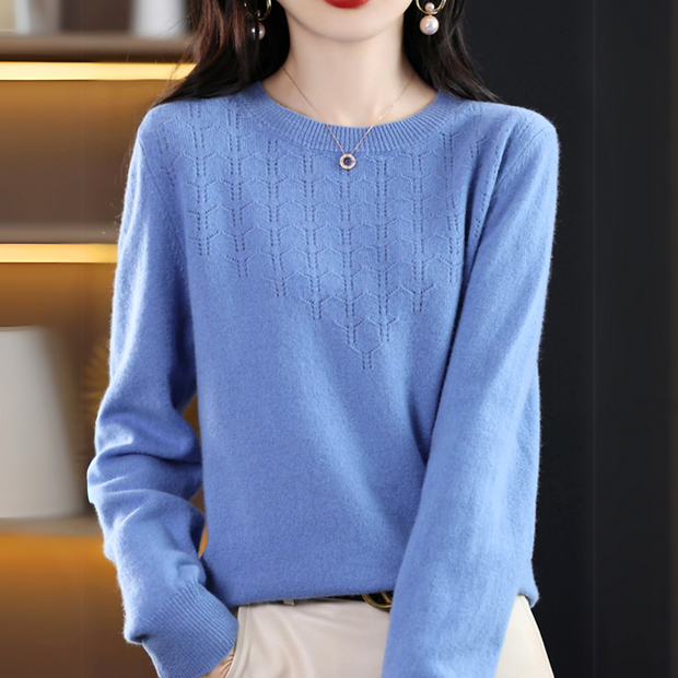 Annelies - Stylish Ribbed Knitted Sweater