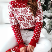 Mara - Christmas Snowflake Knitted Sweater