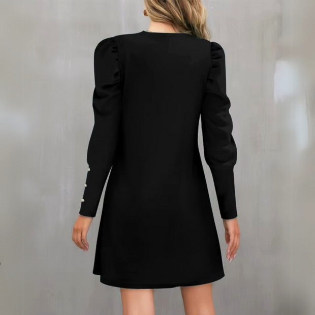 Vera - Elegant Mini Dress with Puff Sleeves