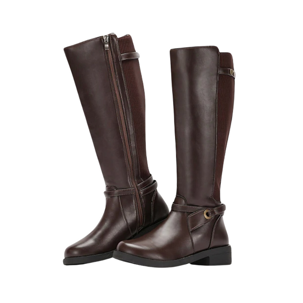 Aneta - Chic Leather Knee-High Boots