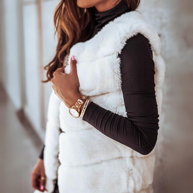 Calista - Long Winter Coat Vest