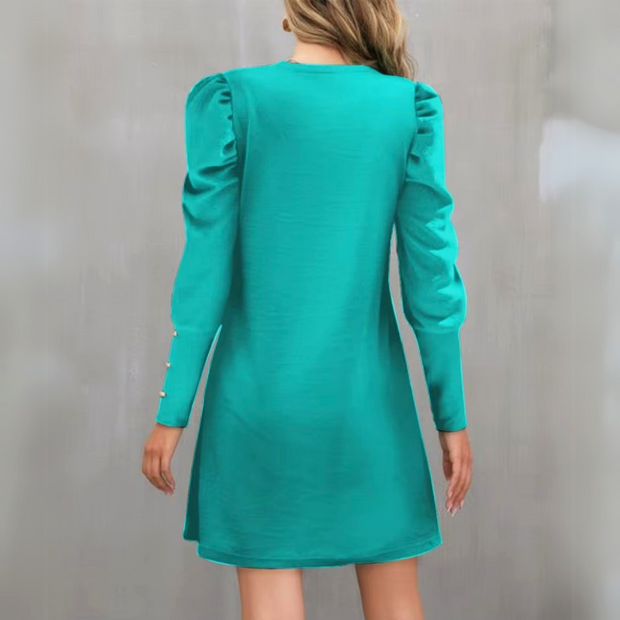 Vera - Elegant Mini Dress with Puff Sleeves