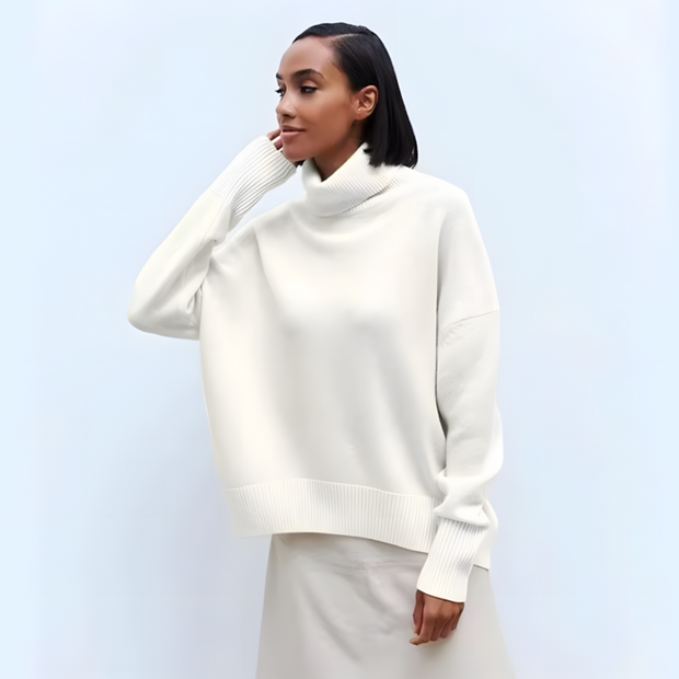 Milena - Oversized Cashmere Turtleneck Sweater