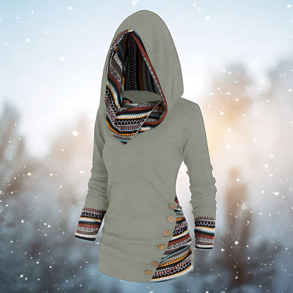 Maren - Tribal Hoodie Sweater