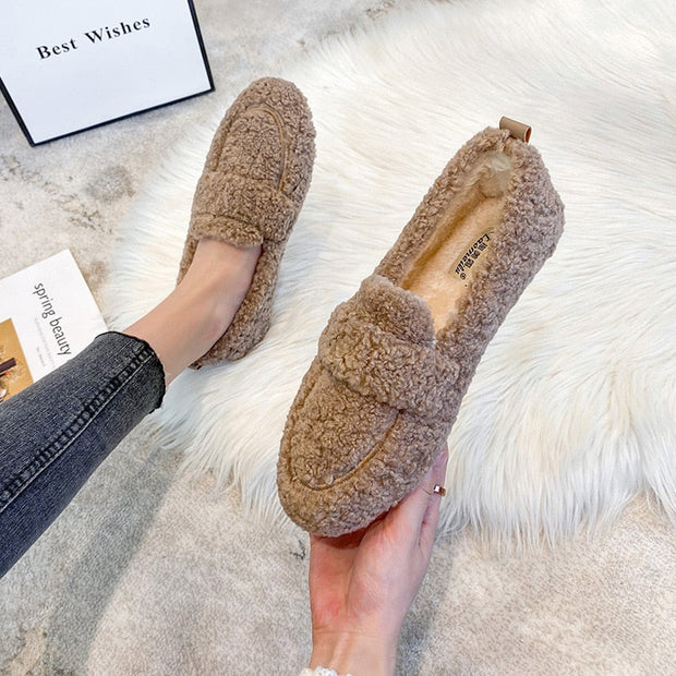 Mia - Teddy Loafers with Non-Slip Sole