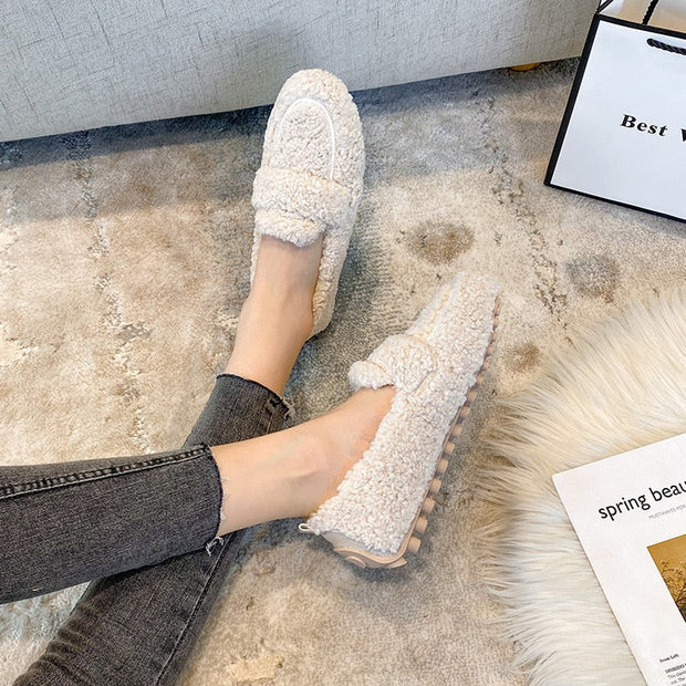 Mia - Teddy Loafers with Non-Slip Sole