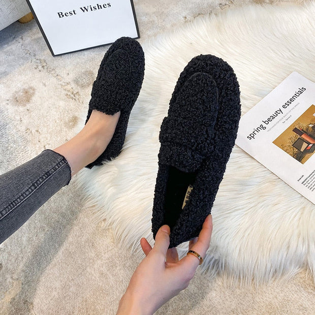 Mia - Teddy Loafers with Non-Slip Sole