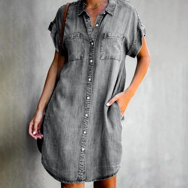 Luna - Comfy Denim Dress