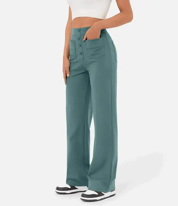 Kaya - High-Waisted Trousers