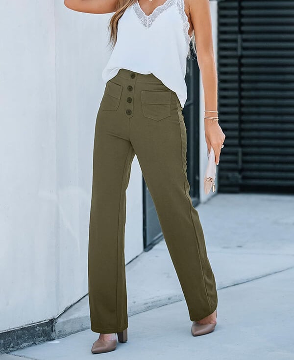 Kaya - High-Waisted Trousers