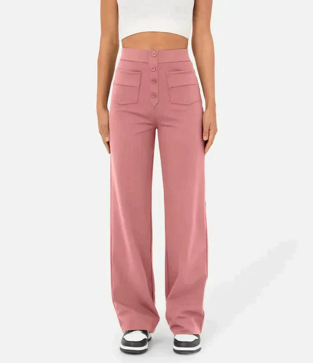 Kaya - High-Waisted Trousers