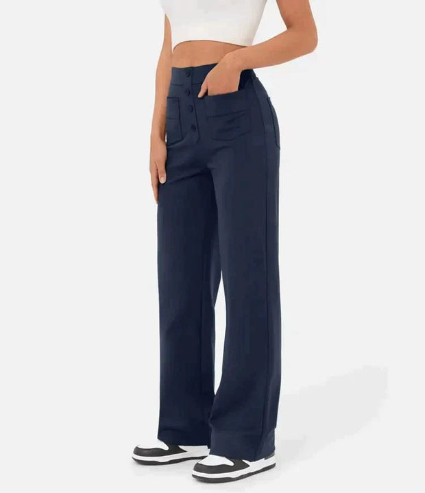 Kaya - High-Waisted Trousers