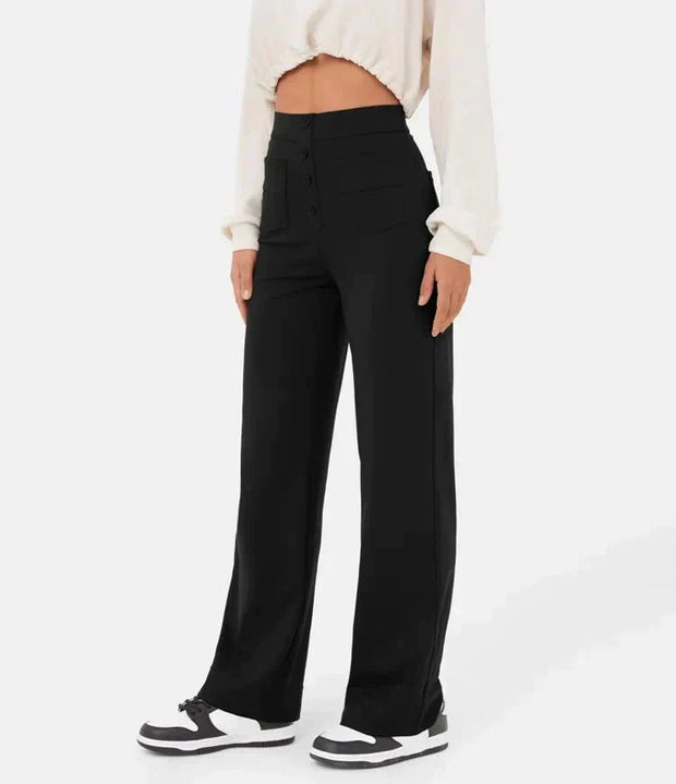 Kaya - High-Waisted Trousers