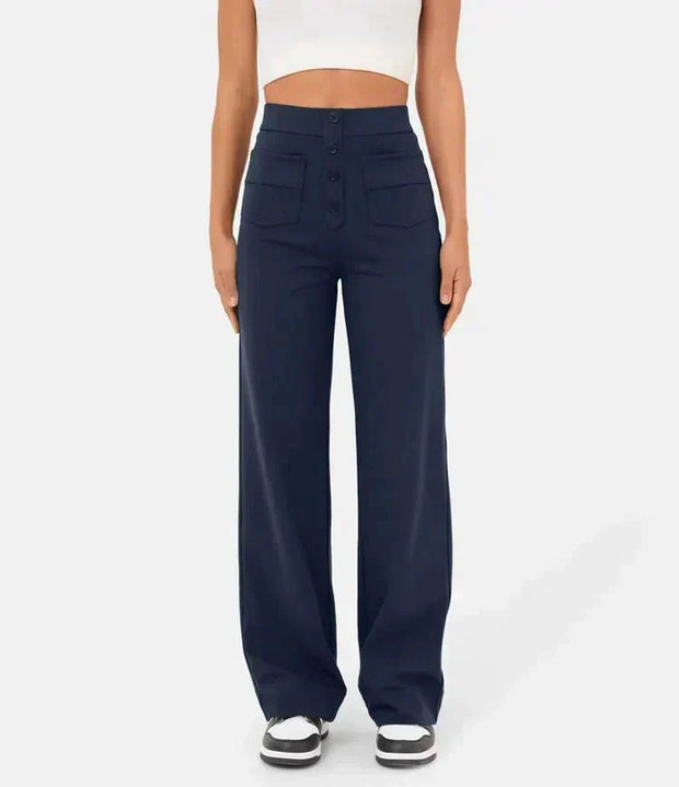 Kaya - High-Waisted Trousers