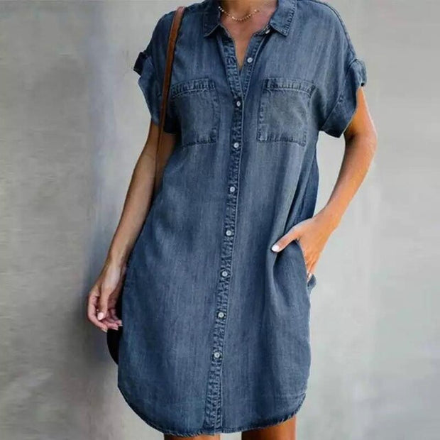 Luna - Comfy Denim Dress